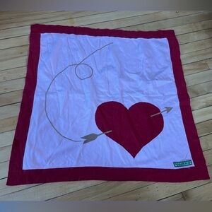 Amber Hagan heart and arrow cashmere baby blanket